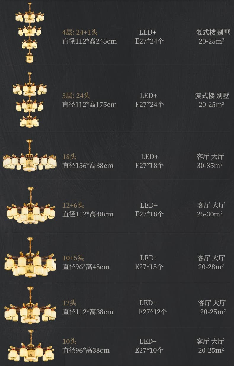 8895 đèn chùm bằng đồng + gỗ