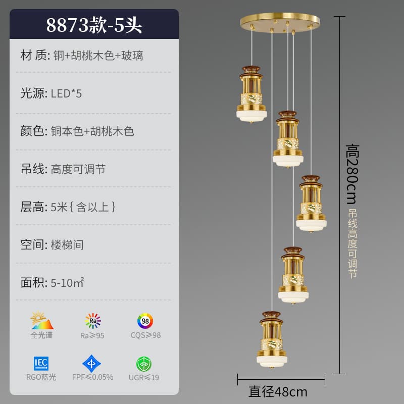 8873-5 Head Middle Pillar Style