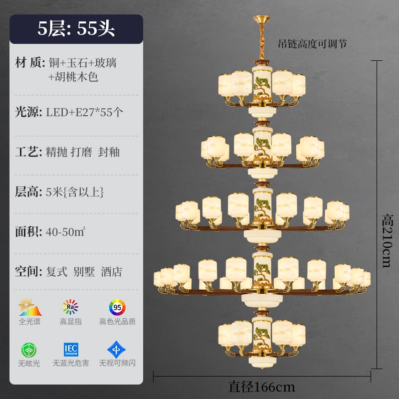 8876-5+10+15+20+5 Chụp đèn phong cảnh sơn thủy