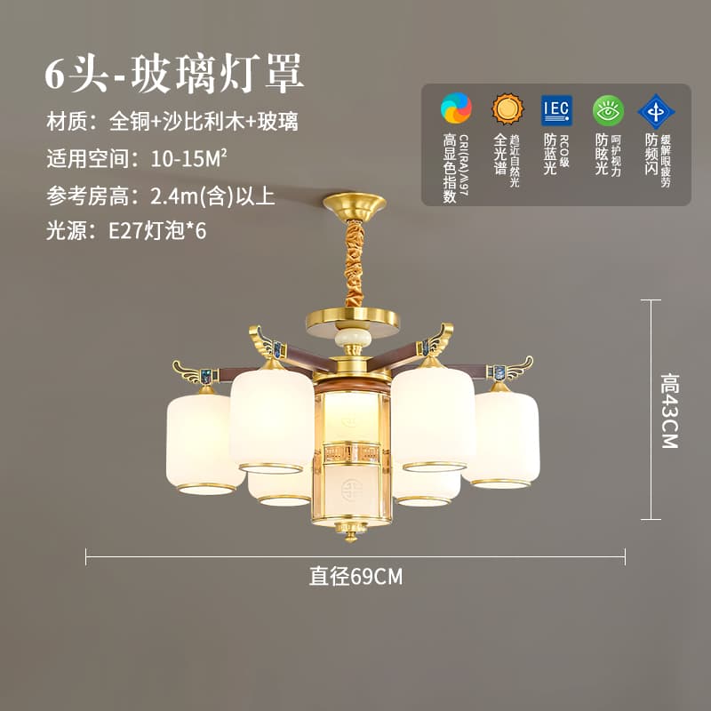 8818-6 유리 갓