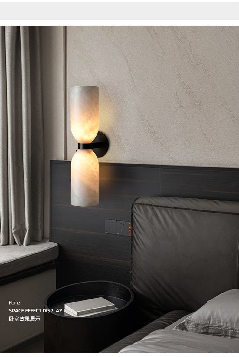 Wall lamp 6077 / All-copper + natural marble