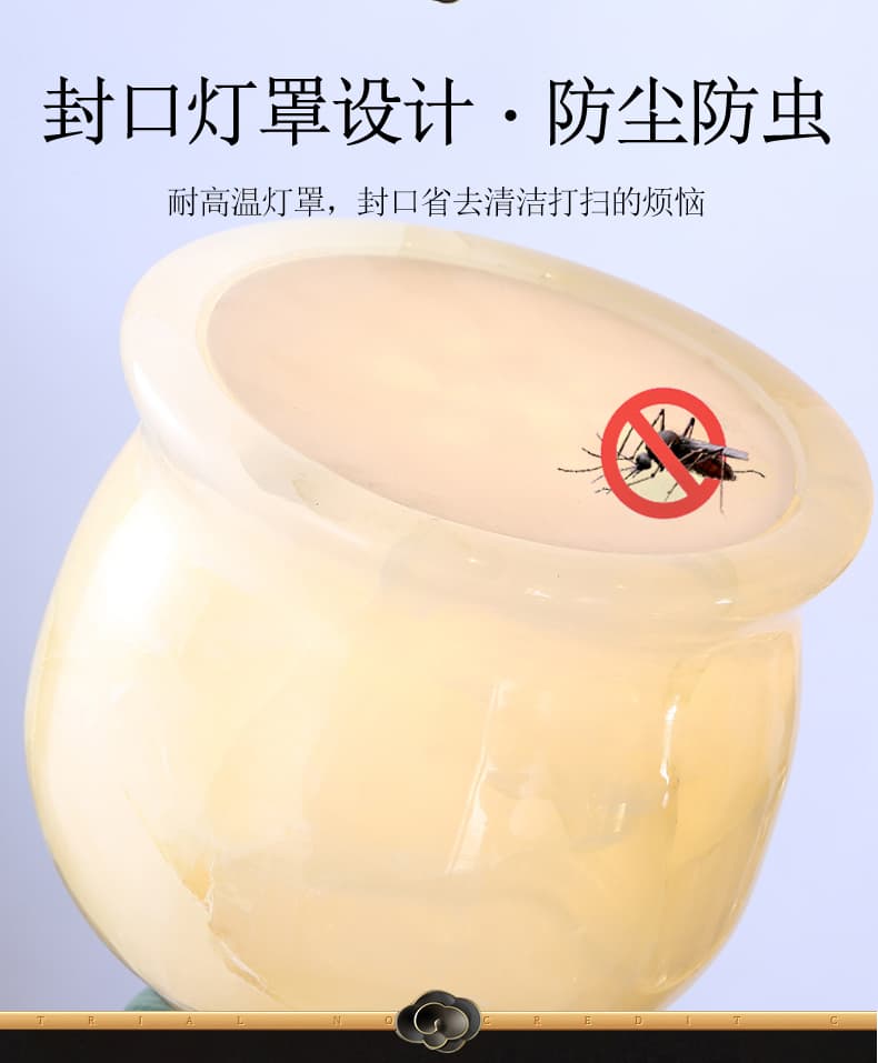 WT1056-铜+天然阿富汗玉石灯罩吊灯