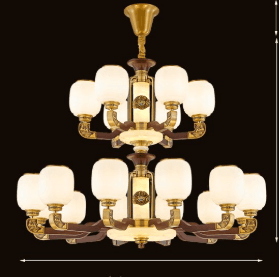 605-12+6 Totoong Double Layer na Salamin na Lampshade