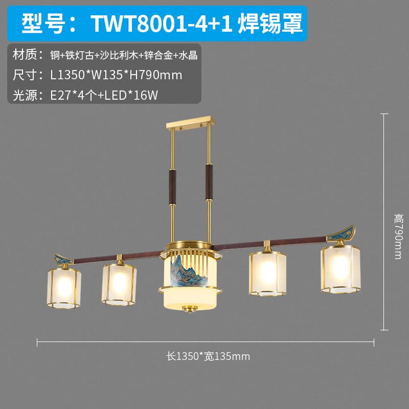 TW8001-4+1 chao hàn thiếc treo bàn ăn