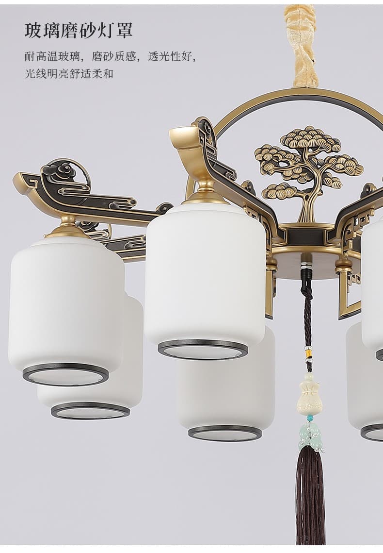 Zinc Alloy + Salamin na Lampshade