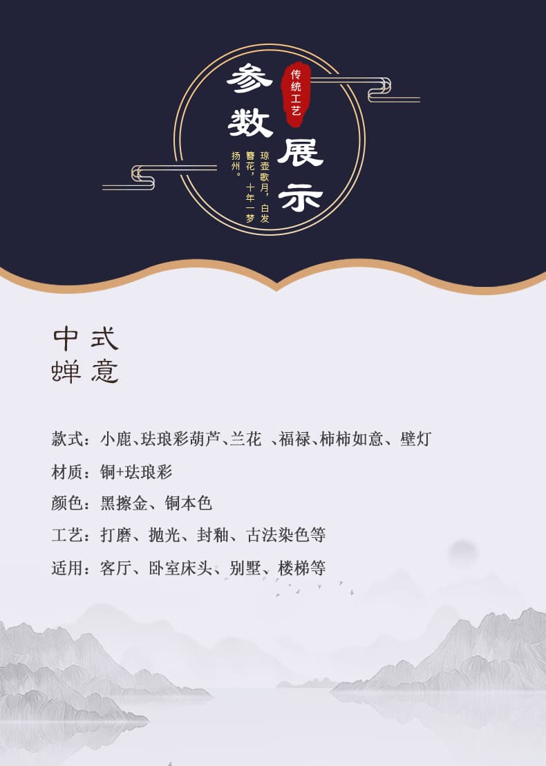 ໂຄມໄຟຕິດຝາ ທອງແດງ · 6057-H4896