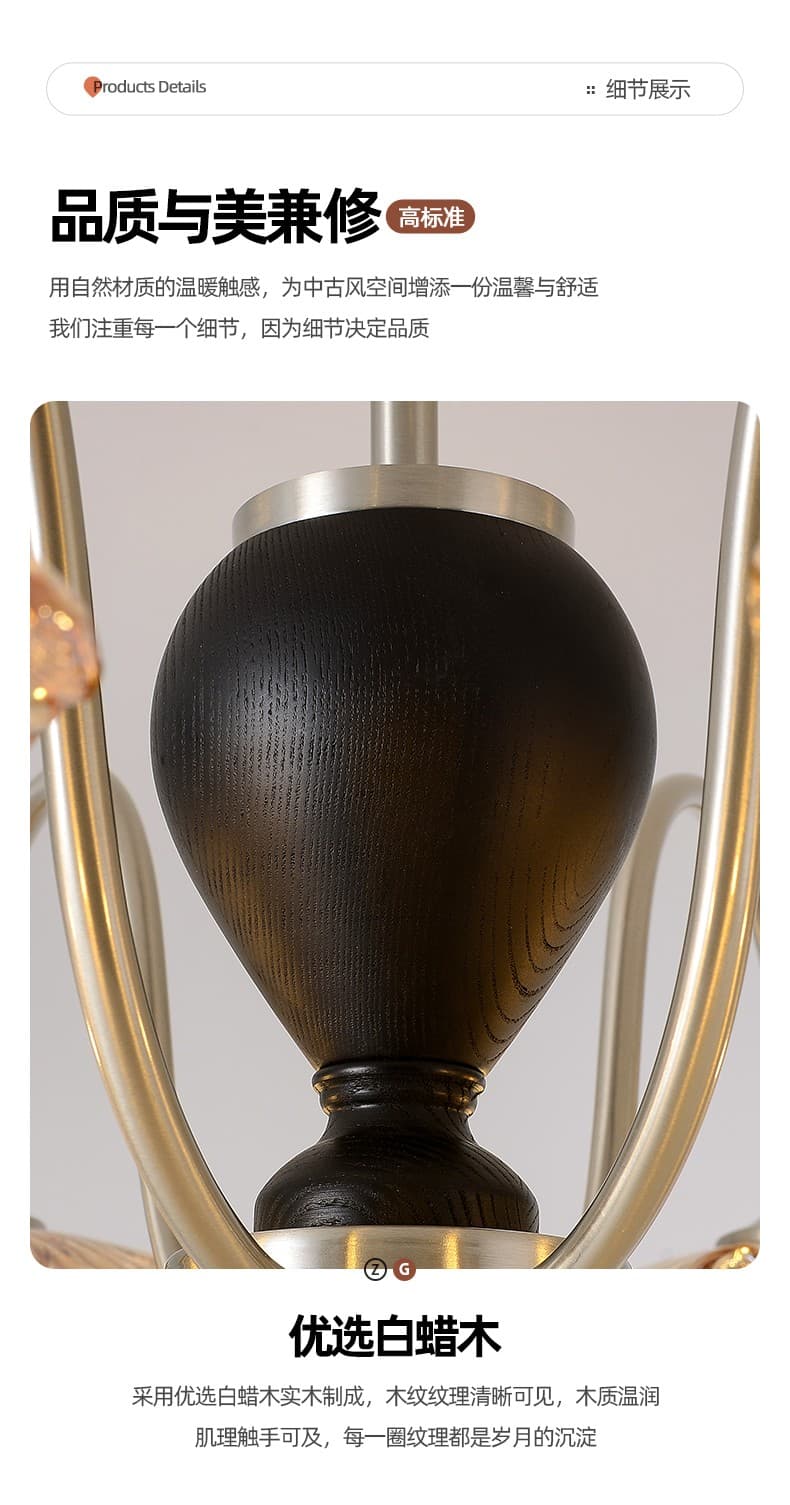Vintage na Pendant Light LSY-3631