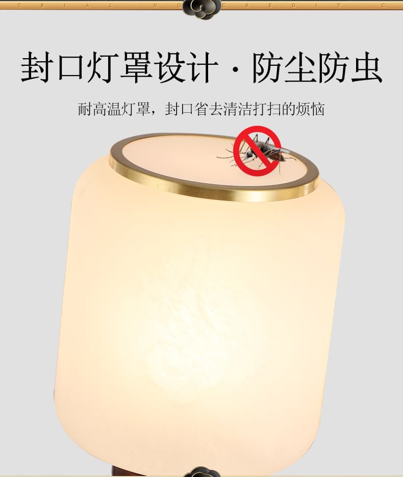 WT-銅+ガラス製のホイハンギング用ランプシェード