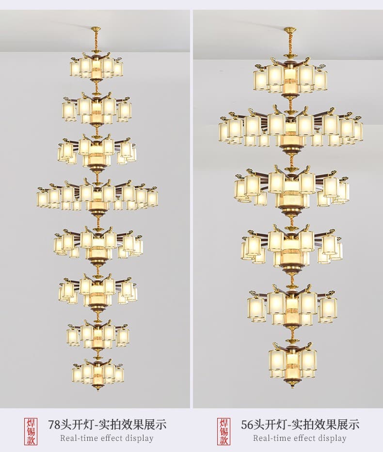 8819 quạt đèn bằng đồng+gỗ