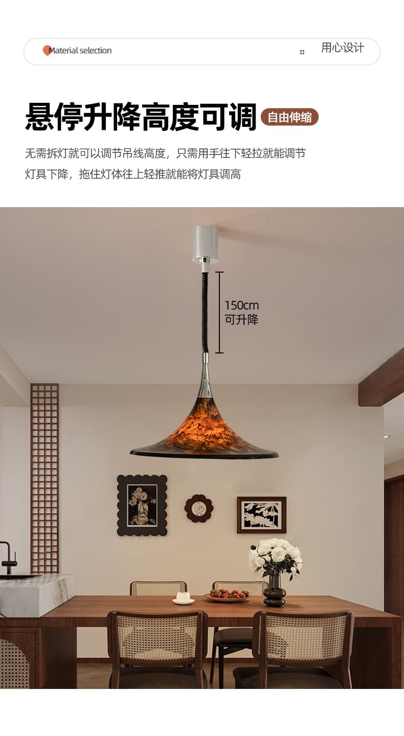 Vintage na Pendant Light LSY-3707
