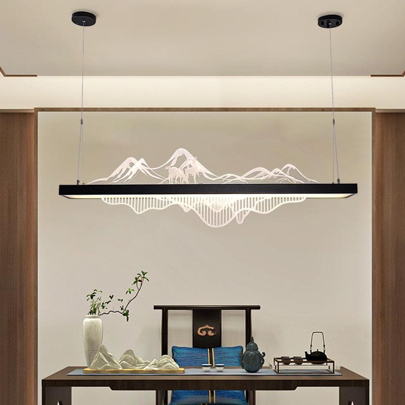 Wrought Iron JFL8005 Tea Room Zen Dining Pendant Light