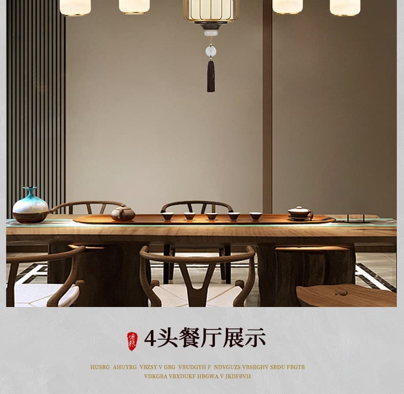 Iron Art Chandelier-Zinc Alloy + Glass Lampshade