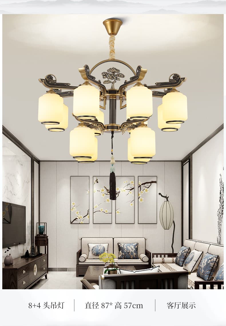 Zinc Alloy + Salamin na Lampshade