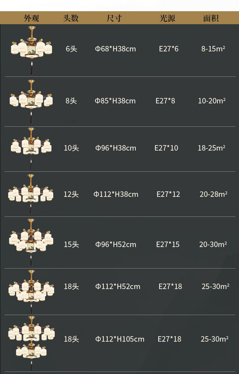 8307 Copper + Wood Chandelier