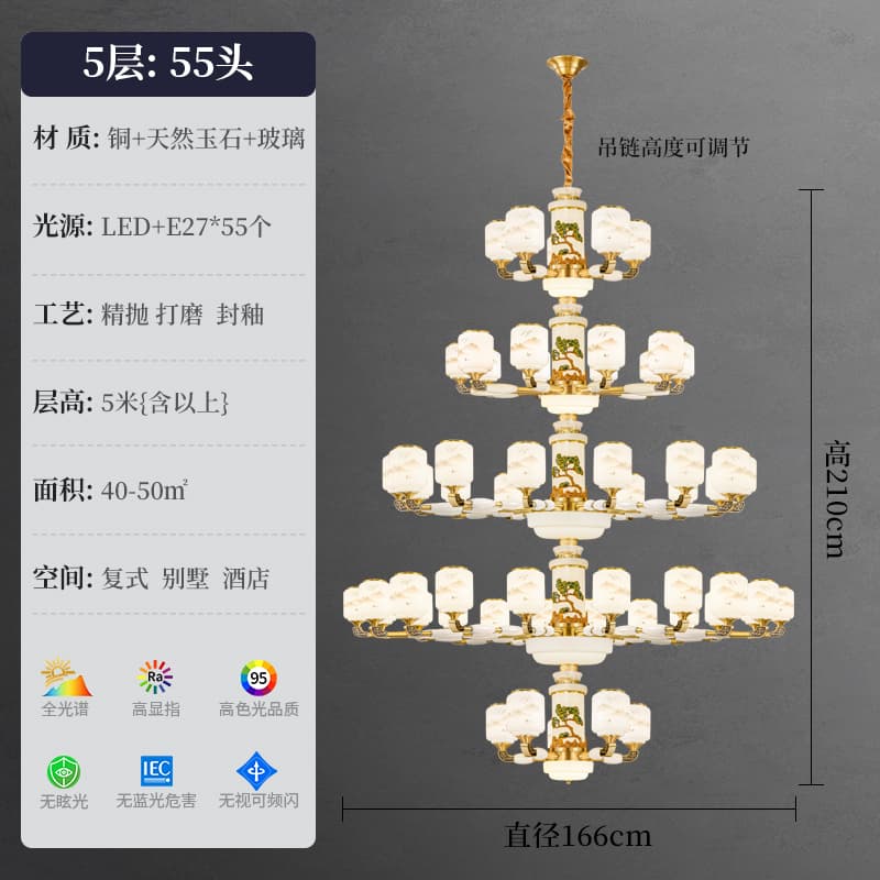 8877-5+10+15+20+5 Chụp đèn phong cảnh sơn thủy