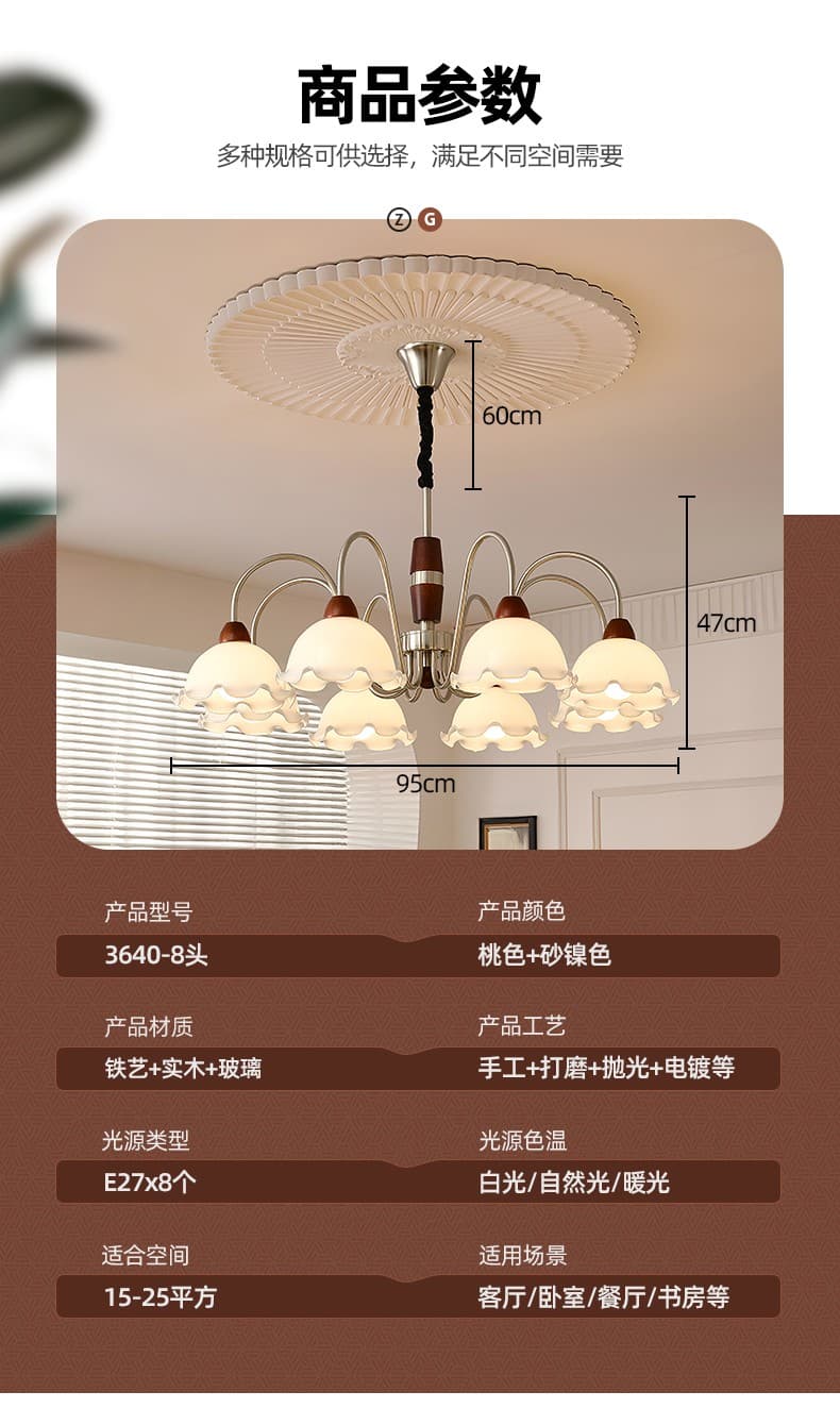 Vintage na Pendant Light LSY-3640