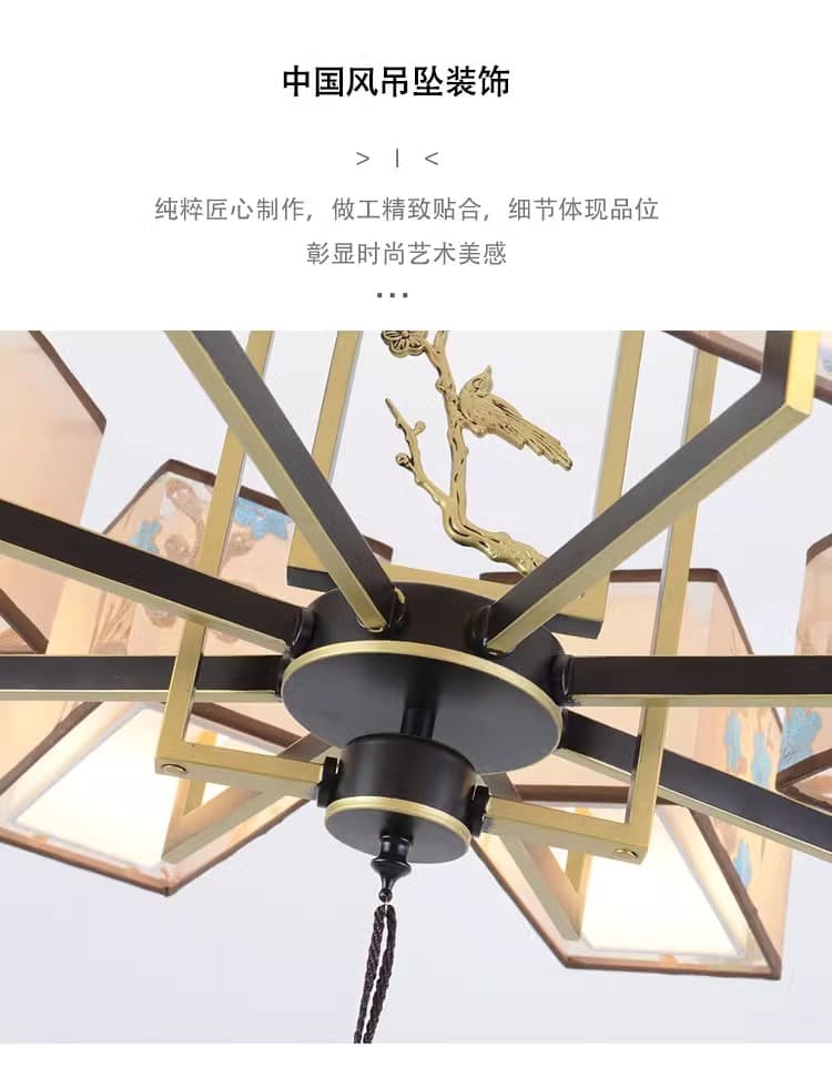 鍛鉄製シャンデリア - 6295