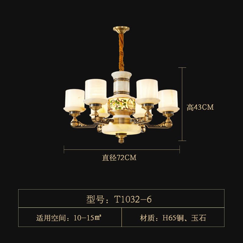 T1032-6 chụp đèn ngọc