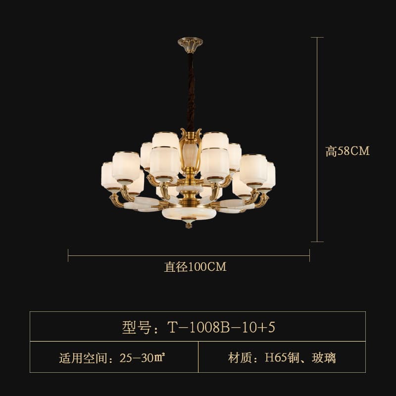 WT-T1008-10+5 Chụp đèn thủy tinh