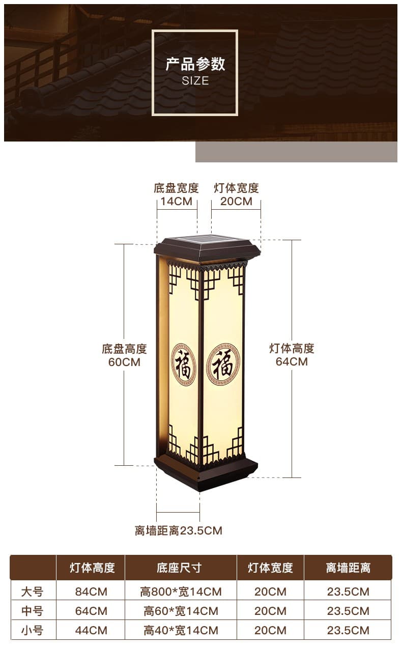 태양광/시전 평면 덮개 벽등