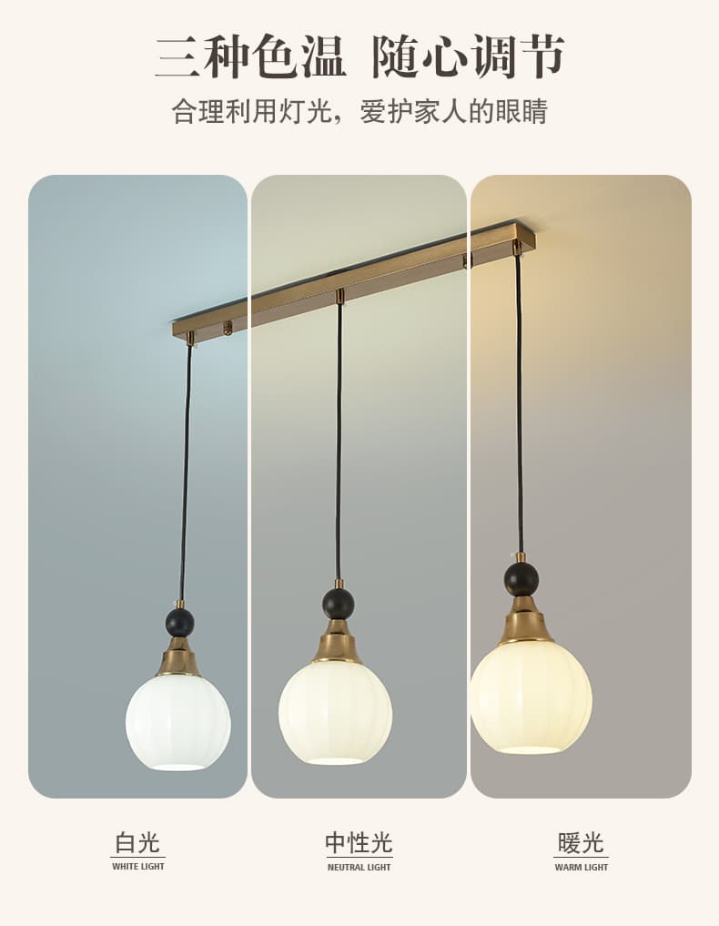 Vintage na Pendant Light LSY-3619 para sa Kainan