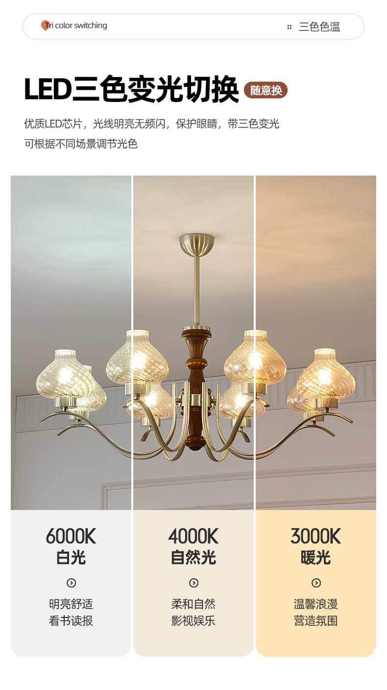 Vintage na Pendant Light LSY-3638