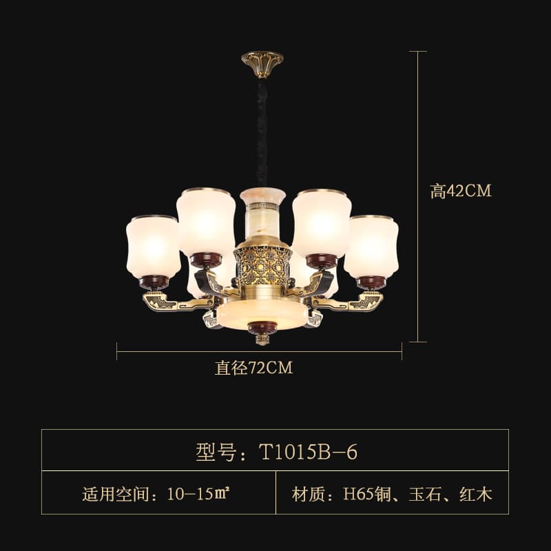 T1015-6 chụp đèn thủy tinh