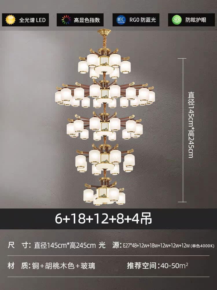 8835-6+18+12+8+4 chụp đèn thủy tinh