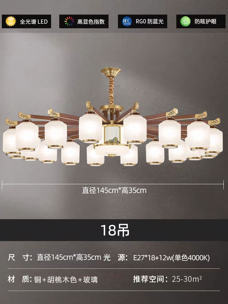 8835-18+1 chụp đèn thủy tinh